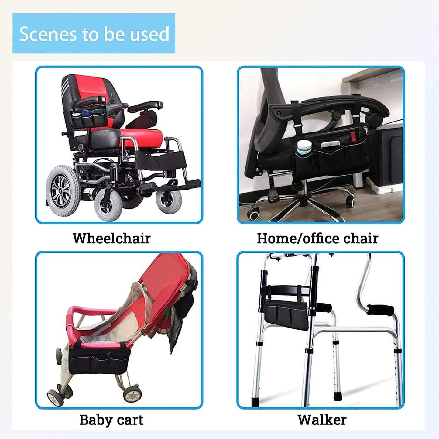 Wheelchair Armrest Organizer Bag DailySale