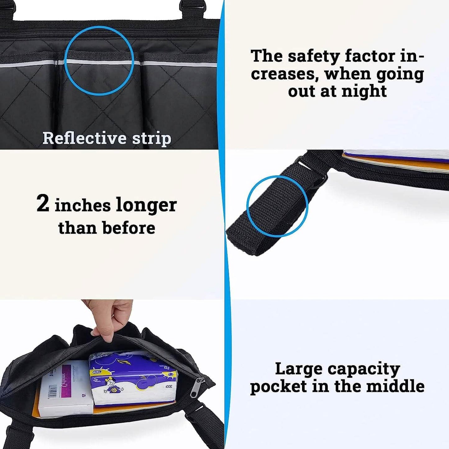 Wheelchair Armrest Organizer Bag DailySale