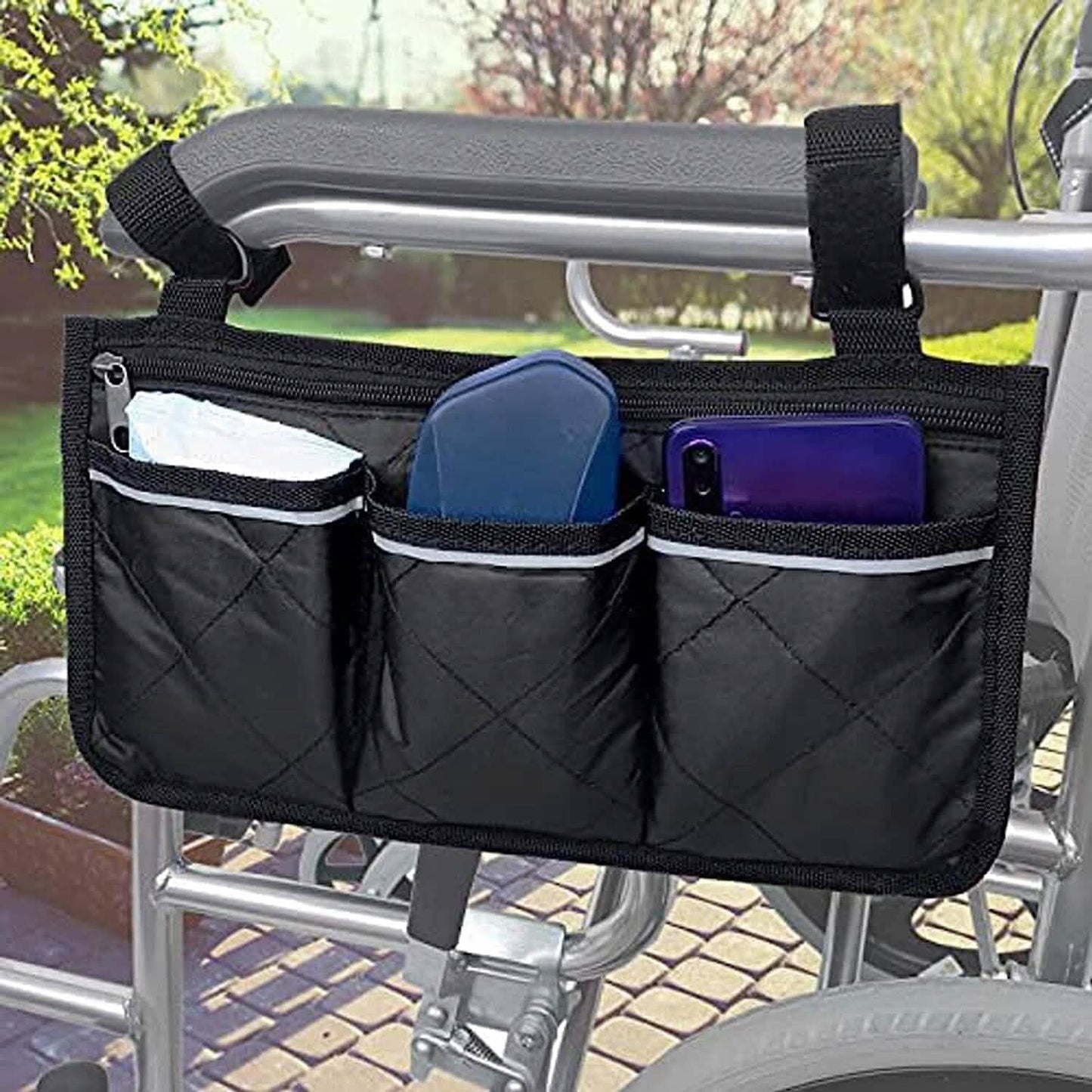 Wheelchair Armrest Organizer Bag DailySale