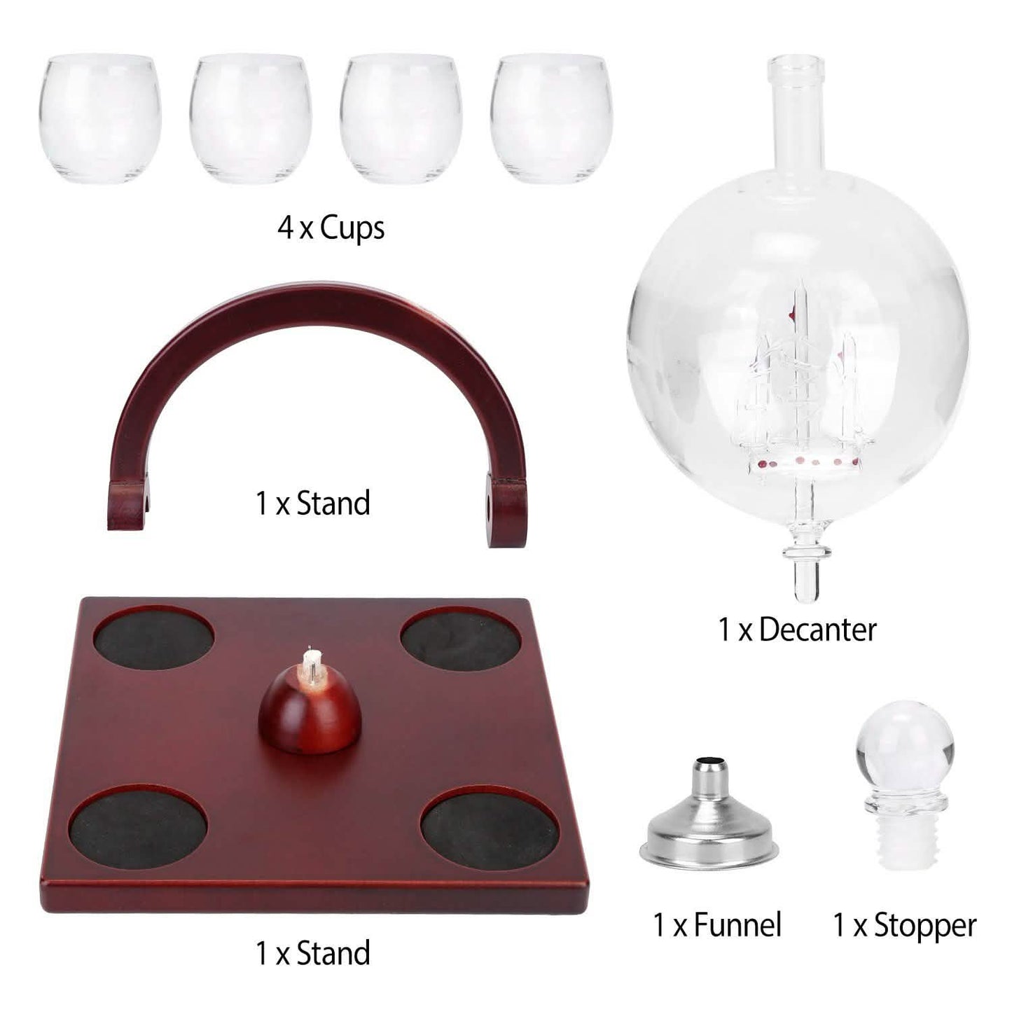 Whiskey Decanter Globe Set DailySale