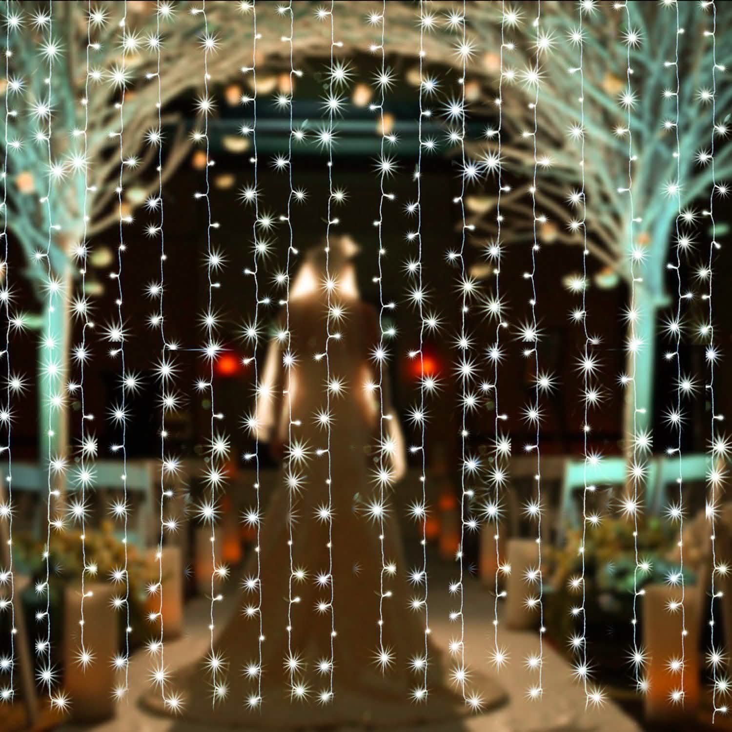 White 100 Led Rope Curtain Fairy Lights Outdoor DailySale