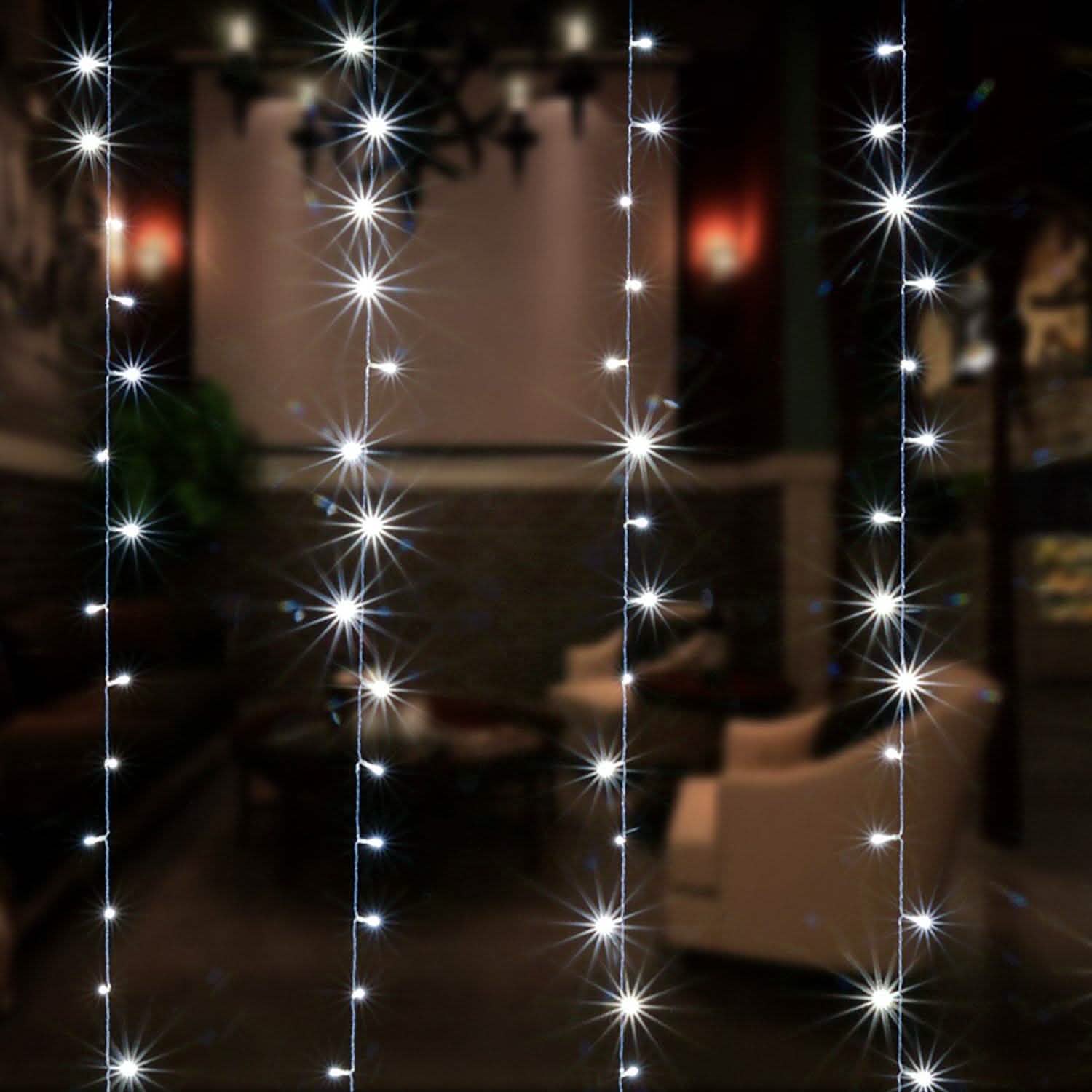 White 100 Led Rope Curtain Fairy Lights Outdoor DailySale