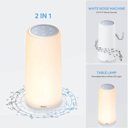 White Baby Sound Machine with Night Light DailySale