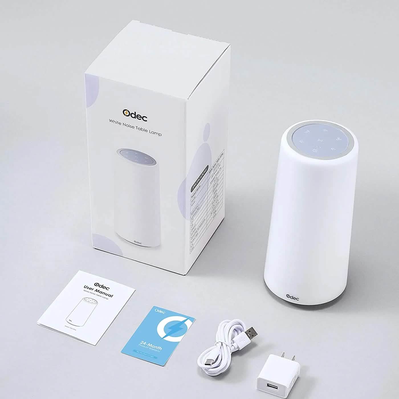 White Baby Sound Machine with Night Light DailySale