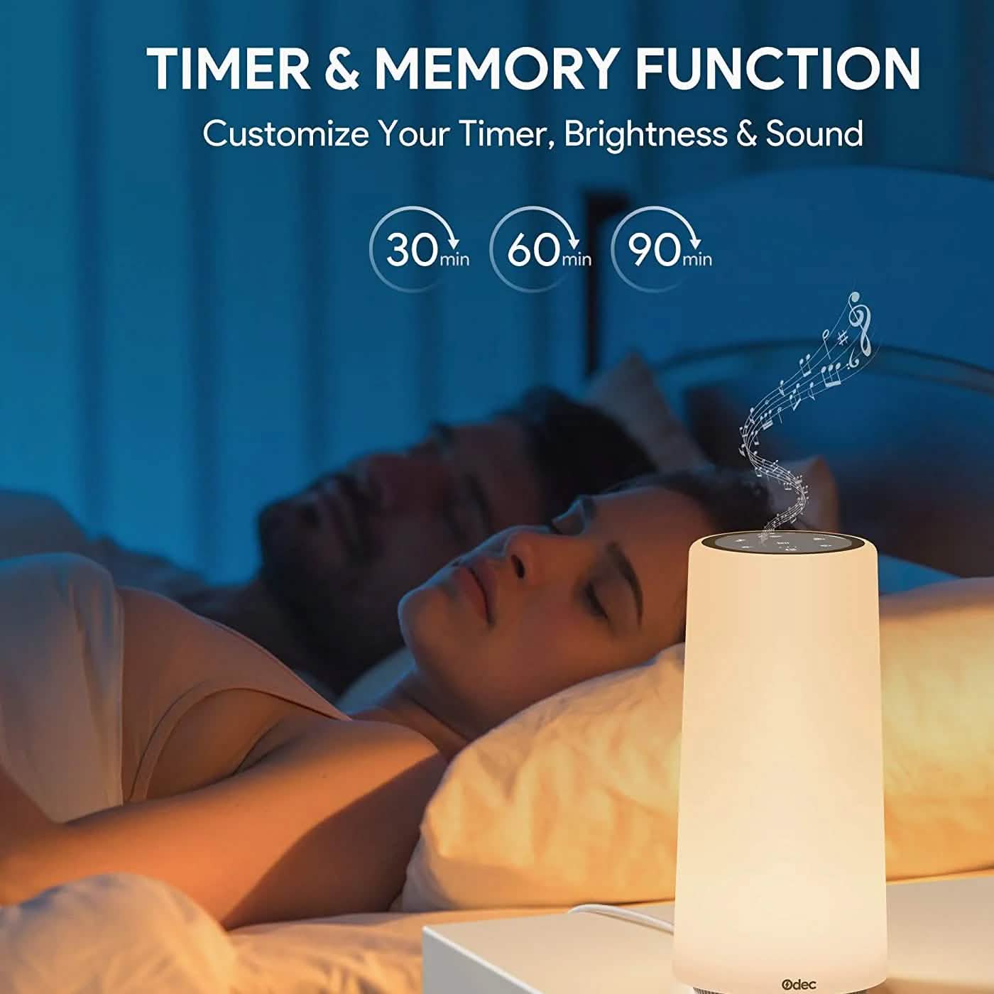 White Baby Sound Machine with Night Light DailySale