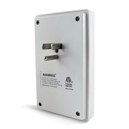 White Light Sensor Dual USB Wall Outlet DailySale