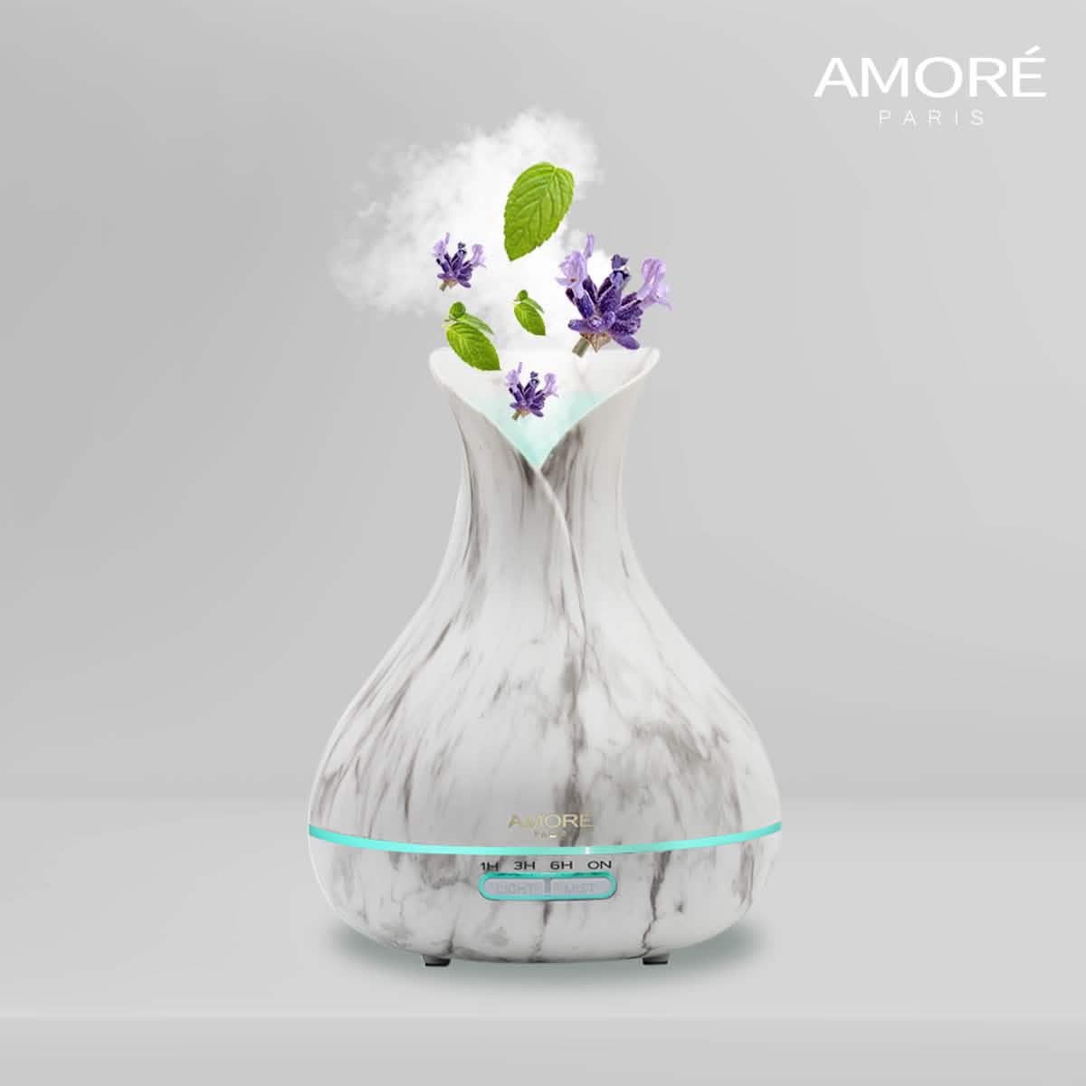 White Marble 300ml Ultrasonic Aroma Diffuser DailySale