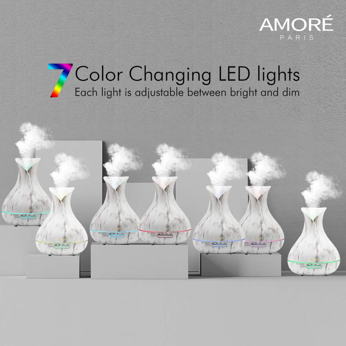 White Marble 300ml Ultrasonic Aroma Diffuser DailySale
