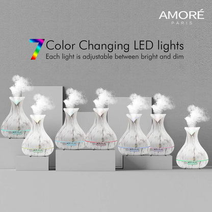 White Marble 300ml Ultrasonic Aroma Diffuser DailySale