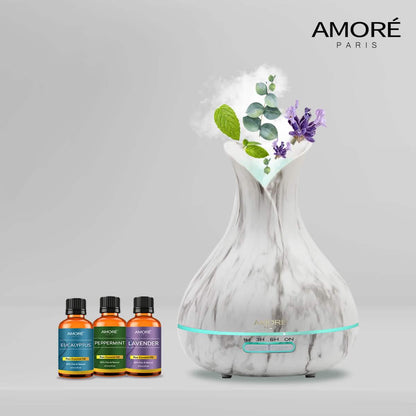 White Marble 300ml Ultrasonic Aroma Diffuser DailySale