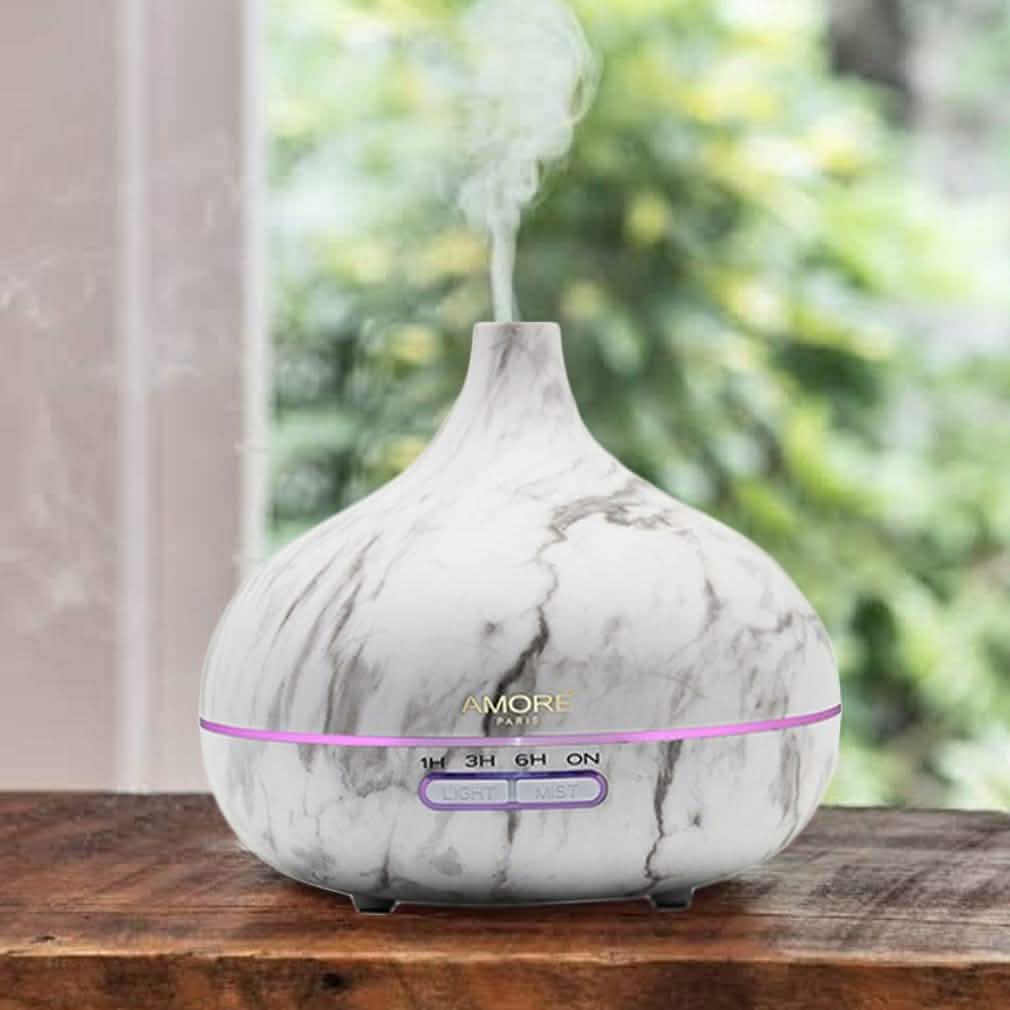 White Marble Ultrasonic Essential Oil Diffuser DailySale