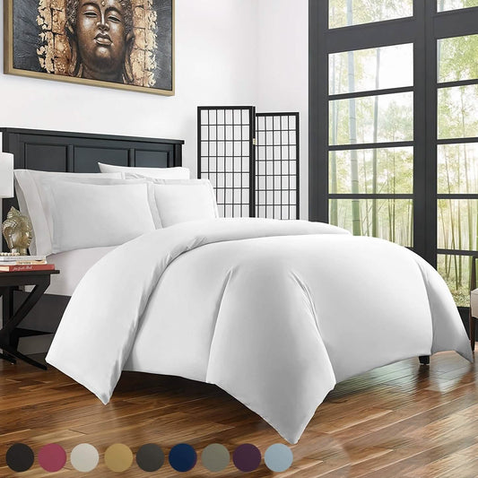 Bamboo Duvet Cover Set - Hypoallergenic - Assorted Sizes and Colors DailySale