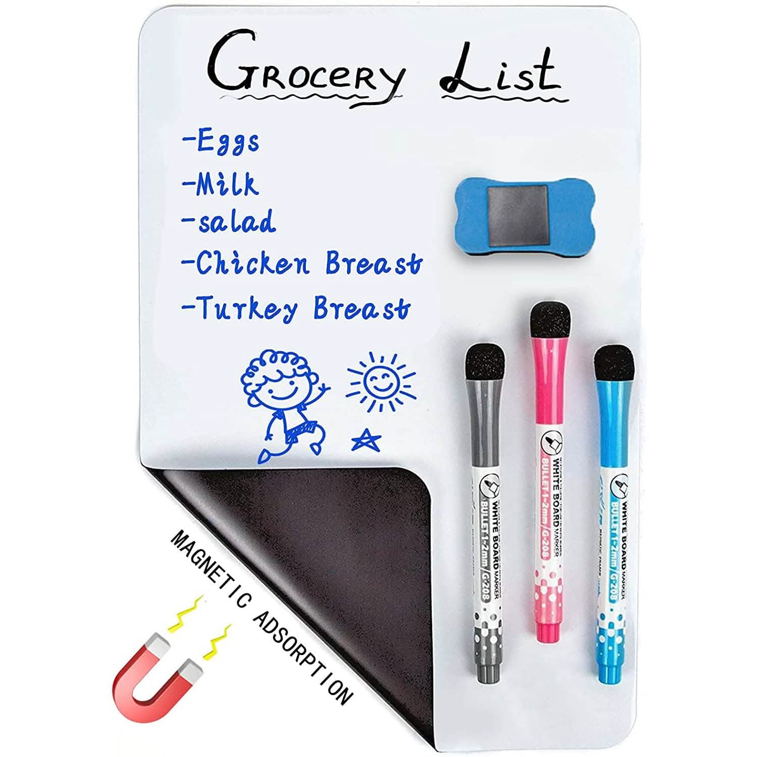Whiteboard Magnetic Dry Erase Board Self Adhesive DailySale