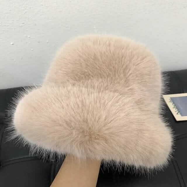 Wide Brim Fluffy Bucket Hat DailySale