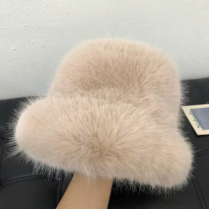 Wide Brim Fluffy Bucket Hat DailySale