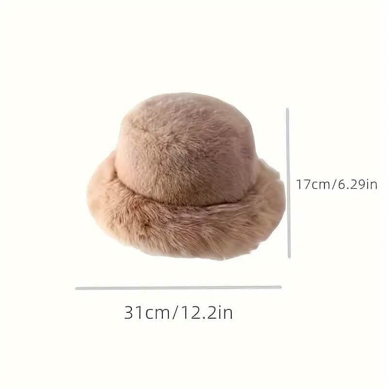 Wide Brim Fluffy Bucket Hat DailySale