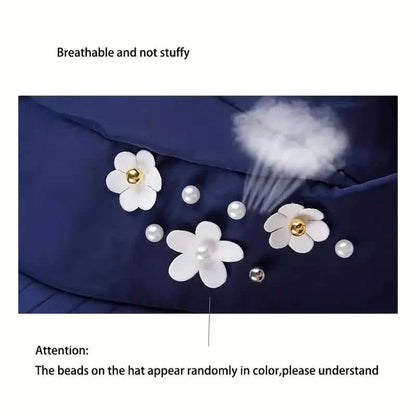 Wide Brim Sun Visor Foldable Picnic Hat Beach UV Protection Scallop Cap DailySale