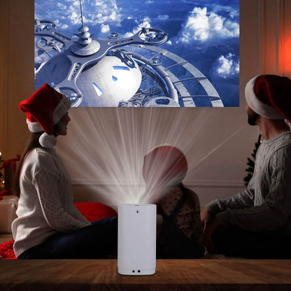 WiFi 1080P Projector Phone Projector Home Movie Projector Compatible with IOS Android iPads U Disk DailySale