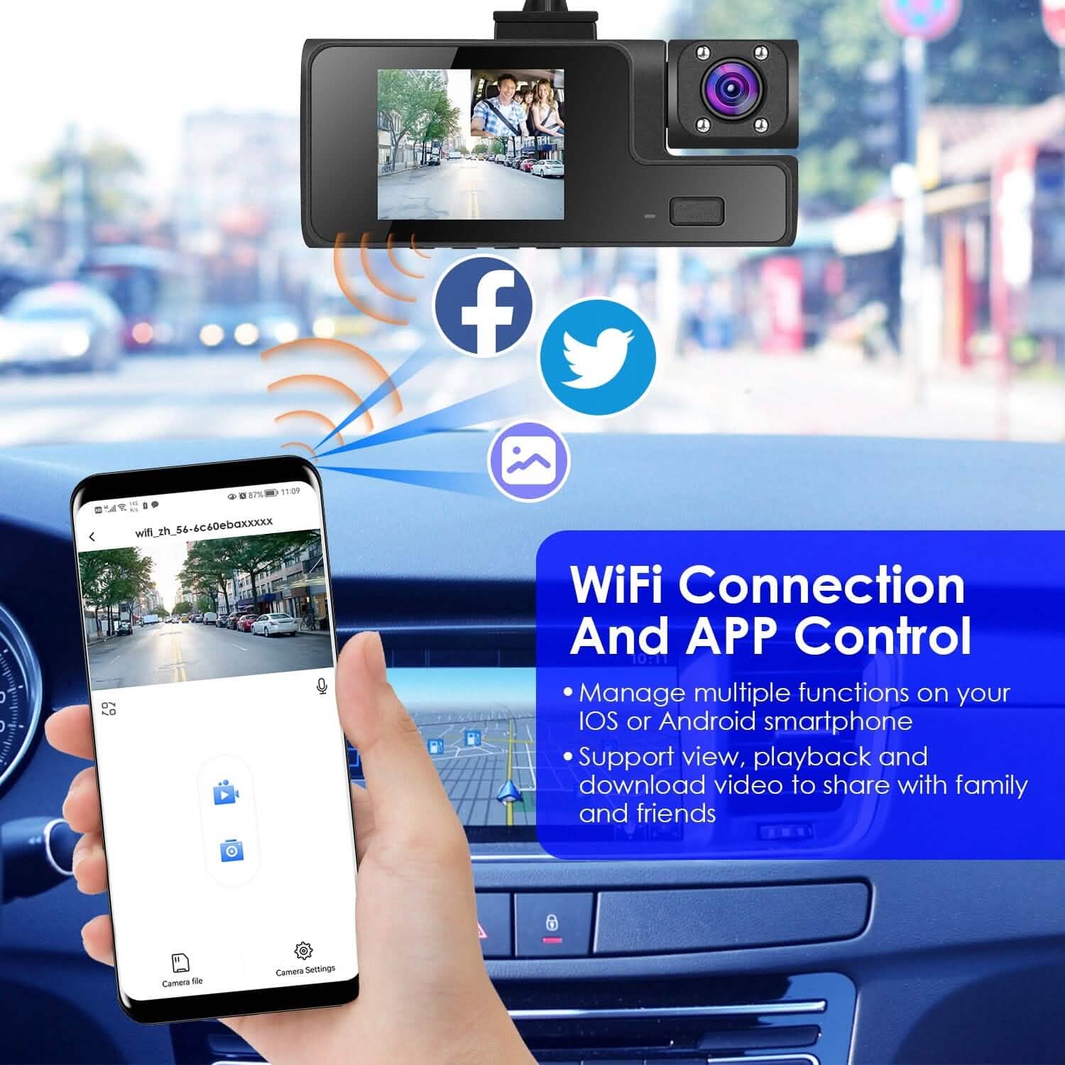 Wifi FHD 1080P Car Dash Cam DailySale