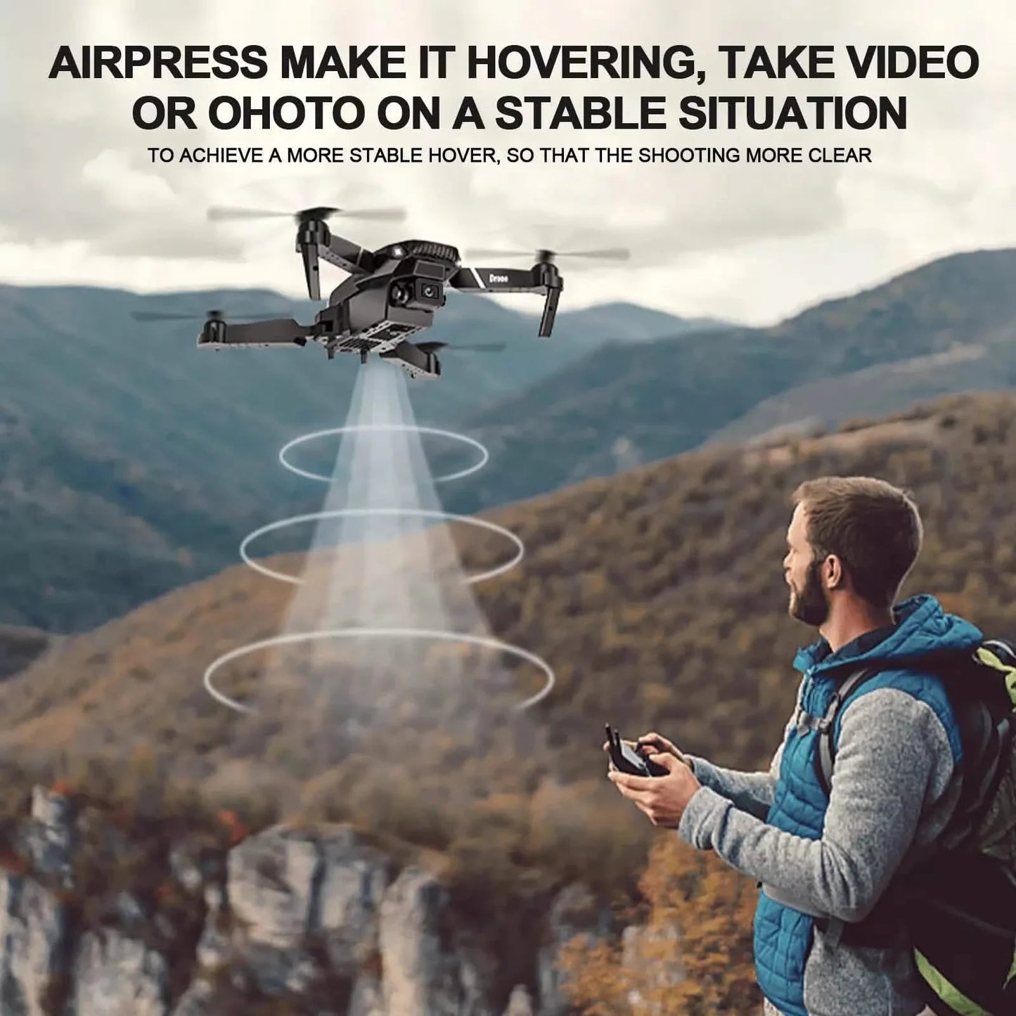 WiFi FPV RC Drone with 4K HD Camera 40Mins Flight Time Obstacle Avoidance Drone DailySale