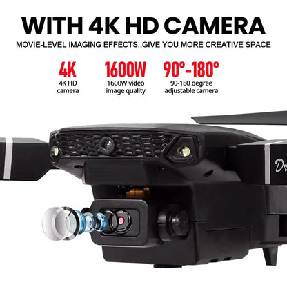 WiFi FPV RC Drone with 4K HD Camera 40Mins Flight Time Obstacle Avoidance Drone DailySale