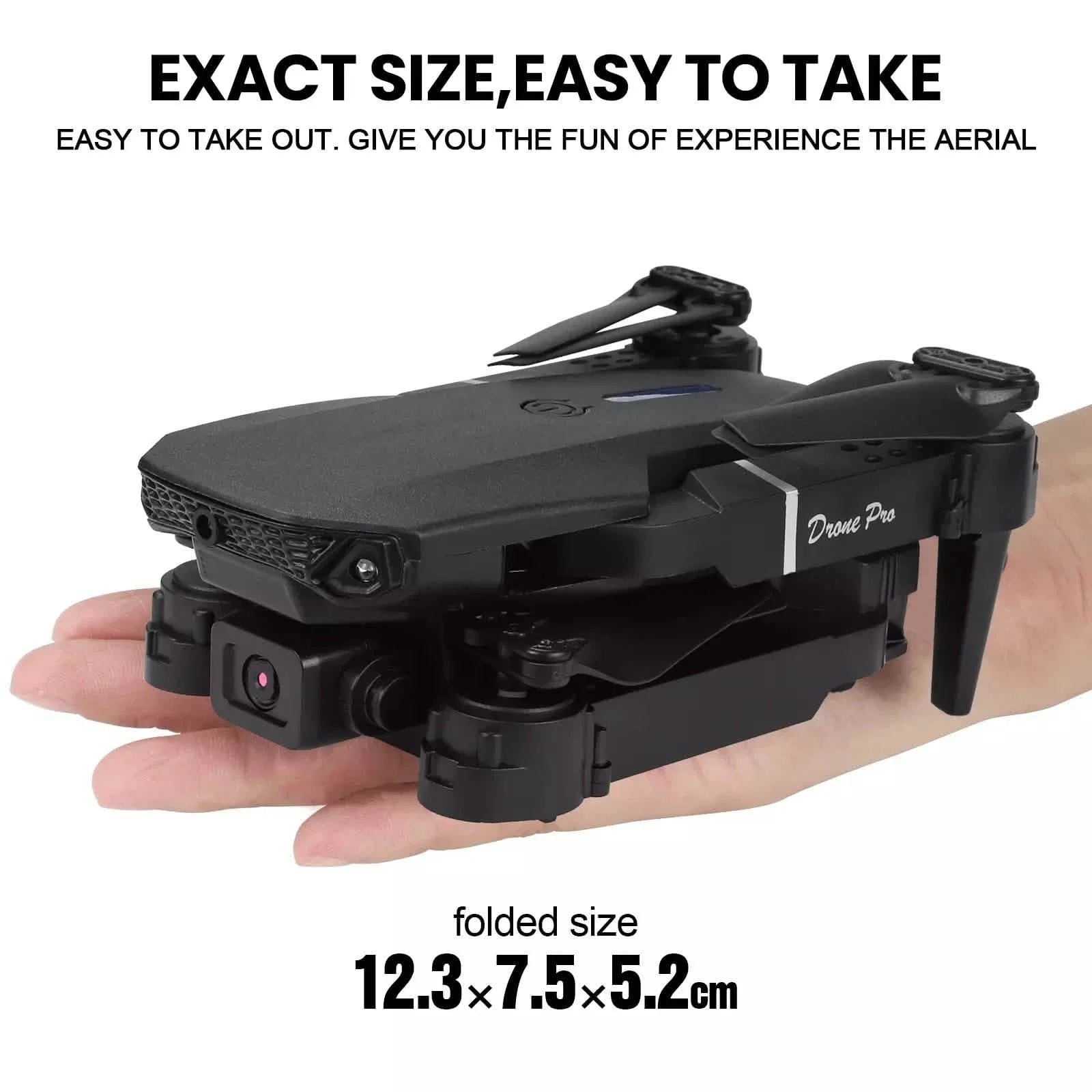 WiFi FPV RC Drone with 4K HD Camera 40Mins Flight Time Obstacle Avoidance Drone DailySale