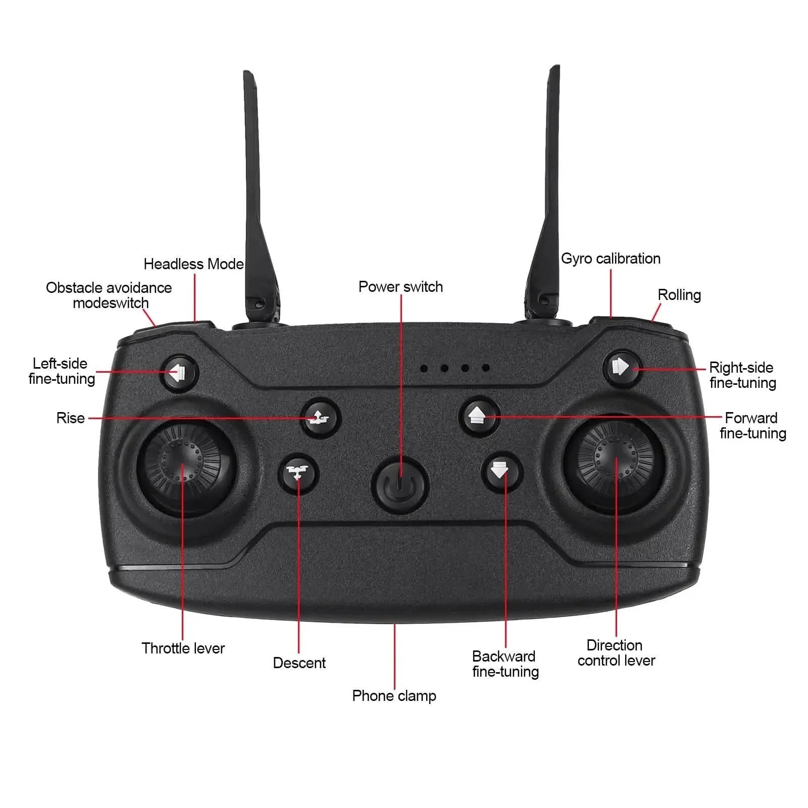 WiFi FPV RC Drone with 4K HD Camera 40Mins Flight Time Obstacle Avoidance Drone DailySale