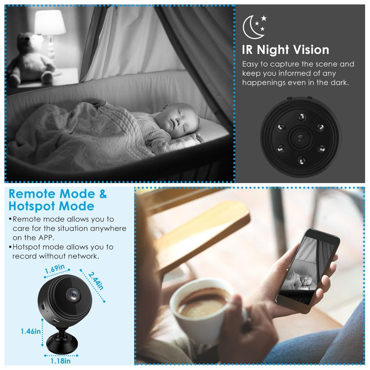 WIFI IP Home Security Camera 1080P Full HD with 32GB MMC Card DailySale