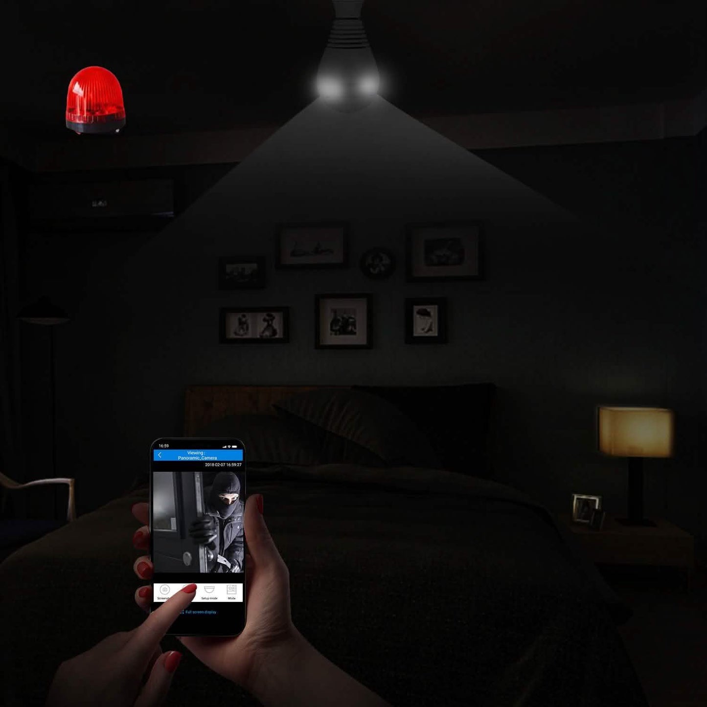 WiFi Light Bulb Camera 960P Security Camera 360° DailySale