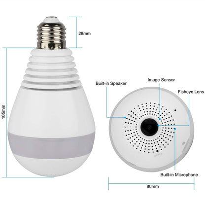 WiFi Light Bulb Camera 960P Security Camera 360° DailySale