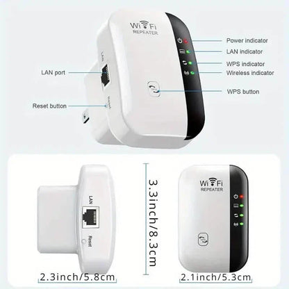 WiFi Long Range Amplifier Extender Signal Booster Wireless Internet Repeater with Ethernet Port DailySale