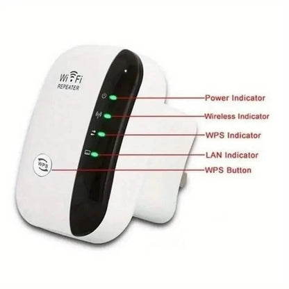 WiFi Long Range Amplifier Extender Signal Booster Wireless Internet Repeater with Ethernet Port DailySale