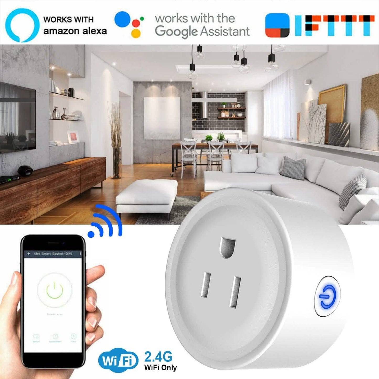 WiFi Smart Socket APP Plug Outlet Remote DailySale