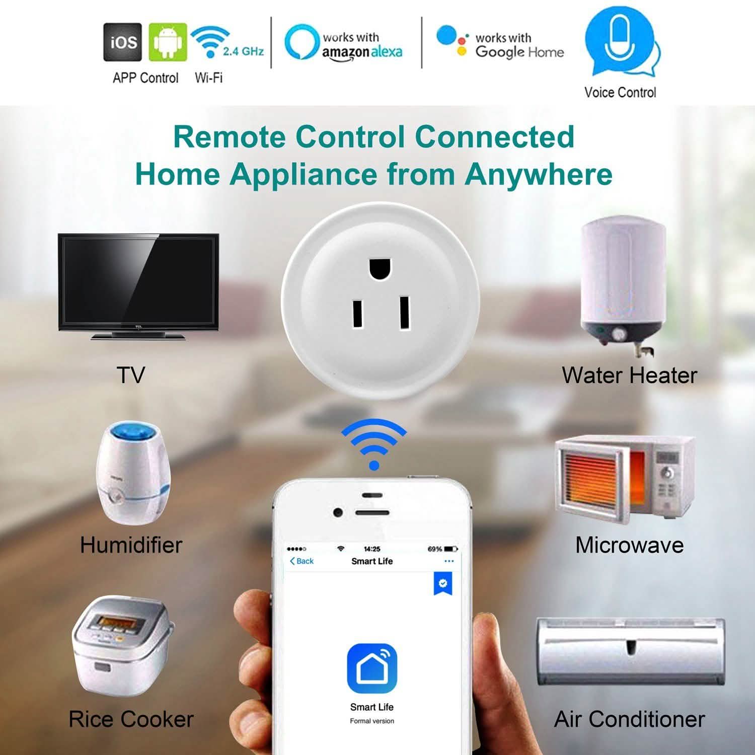 WiFi Smart Socket APP Plug Outlet Remote DailySale