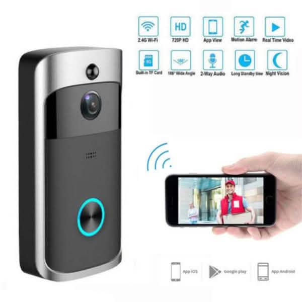 WiFi Wireless Video Doorbell Two-Way Talk Smart PIR Door Bell Security Camera HD DailySale