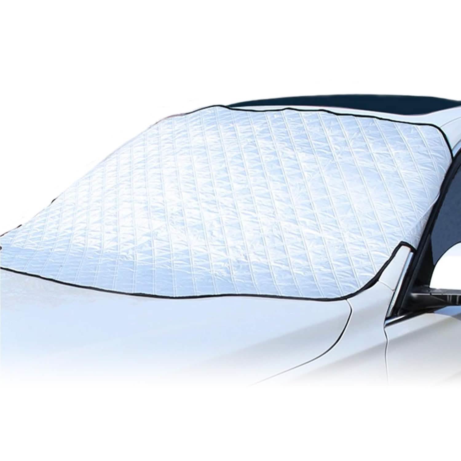 Windshield Protector Against Ice Sun Fit for Small Mid SUVs with Anti-theft Flaps DailySale