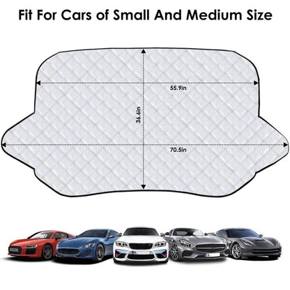Windshield Protector Against Ice Sun Fit for Small Mid SUVs with Anti-theft Flaps DailySale