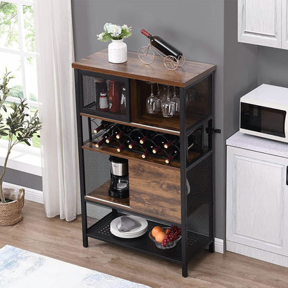 Wine Bar Cabinet for Liquor and Glasses DailySale