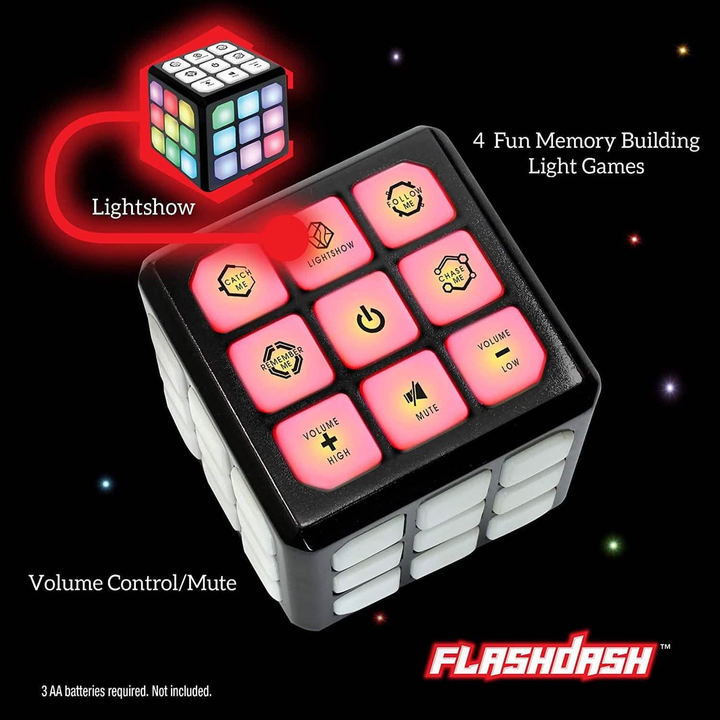 Winning Fingers Flashing Cube Electronic Memory and Brain Toy DailySale