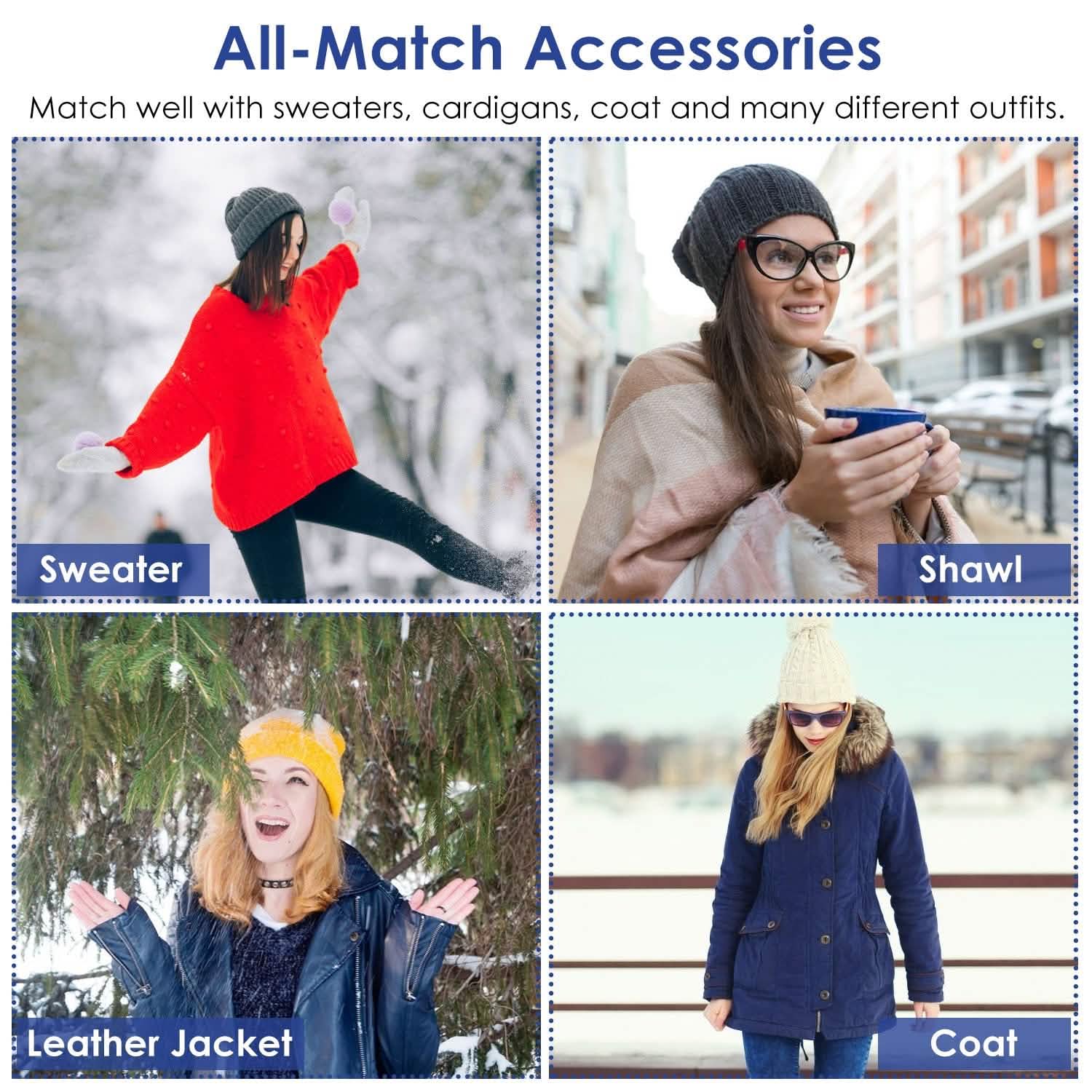 Winter Beanie Hat Scarf Set for Women DailySale