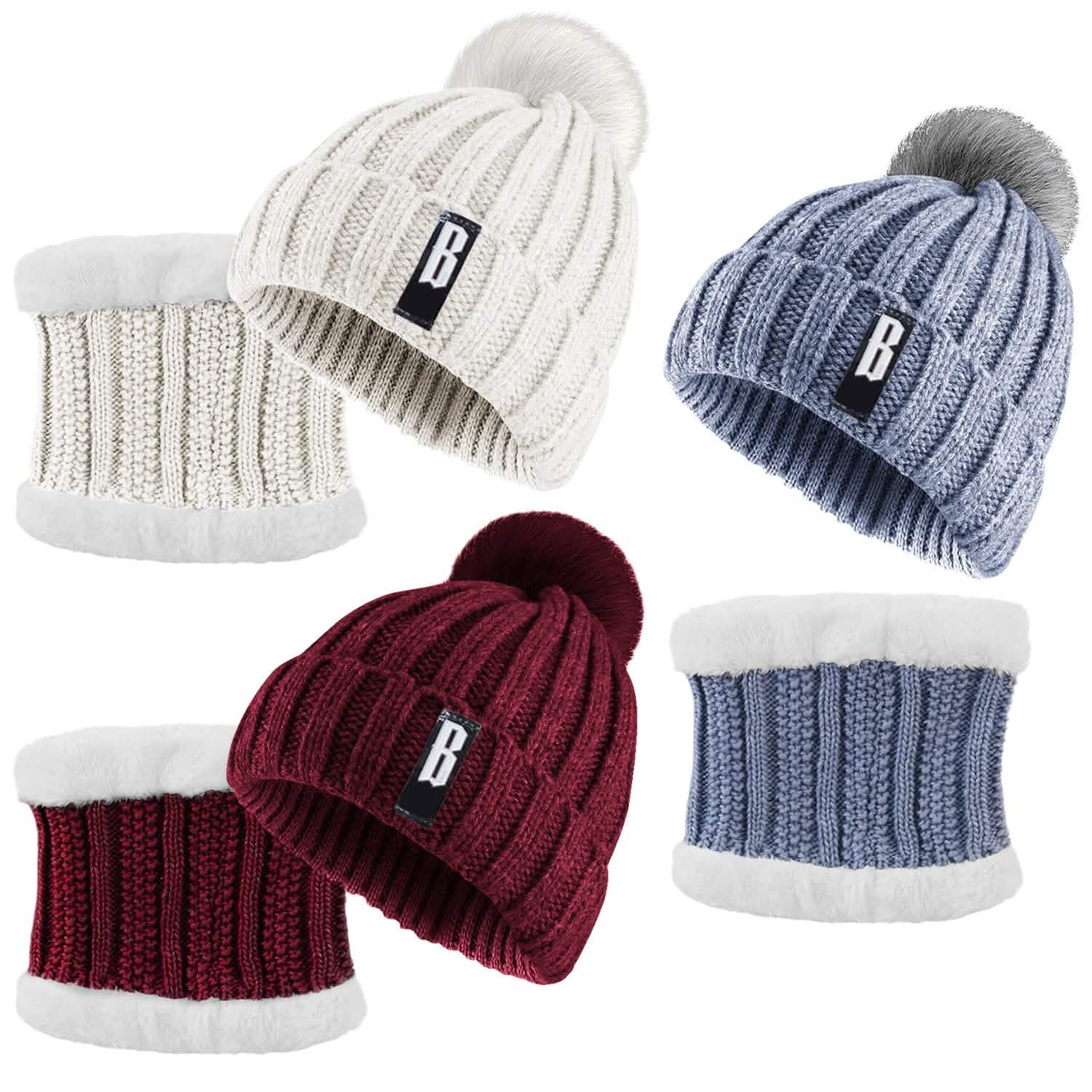 Winter Beanie Hat Scarf Set for Women DailySale