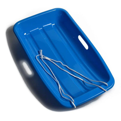 Winter Blue Plastic Snow Sled Boat Shape Sledge DailySale