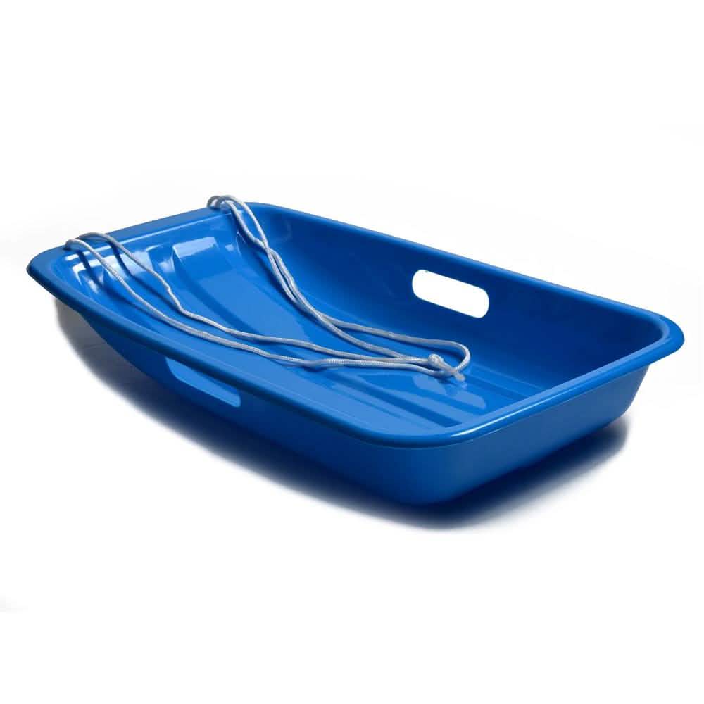 Winter Blue Plastic Snow Sled Boat Shape Sledge DailySale