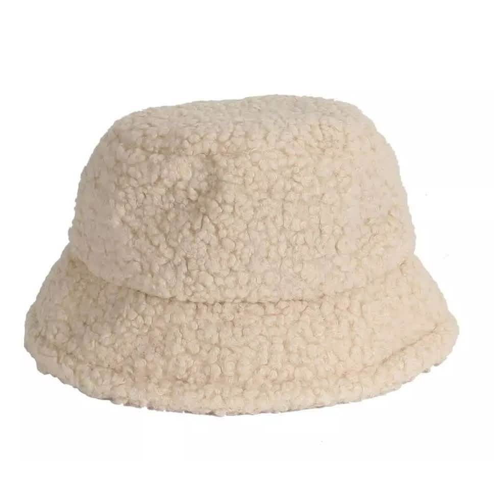 Winter Bucket Hat Women Warm Hats Vintage Faux Fur Fisherman Cap DailySale