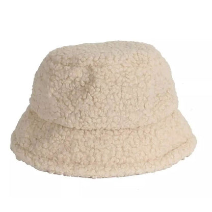 Winter Bucket Hat Women Warm Hats Vintage Faux Fur Fisherman Cap DailySale