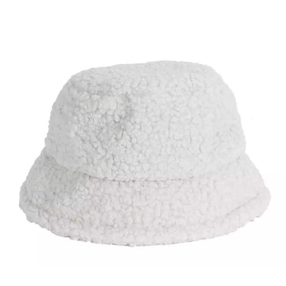 Winter Bucket Hat Women Warm Hats Vintage Faux Fur Fisherman Cap DailySale