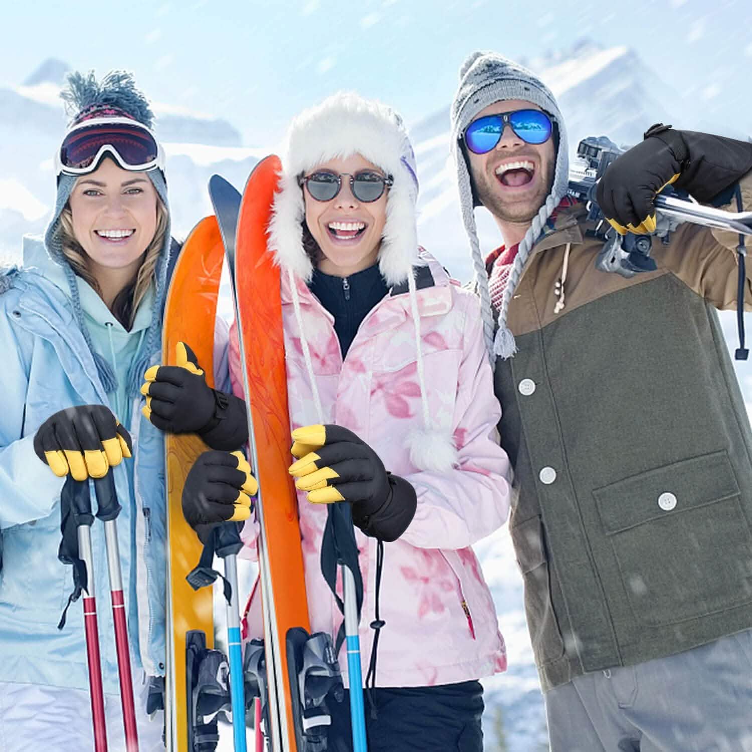 Winter Ski Thermal Gloves for Men and Women DailySale
