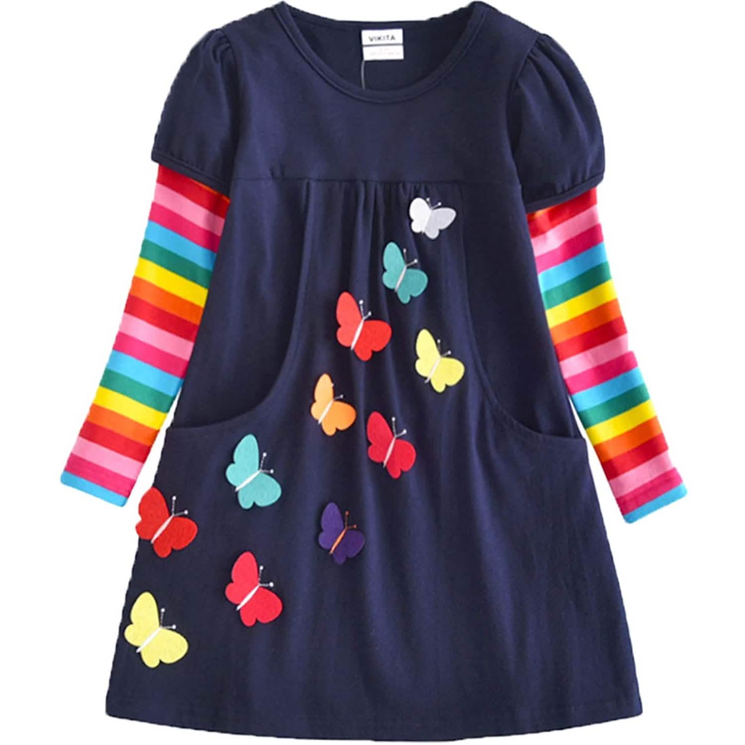 Winter Toddler Girl Long Sleeve Dress DailySale