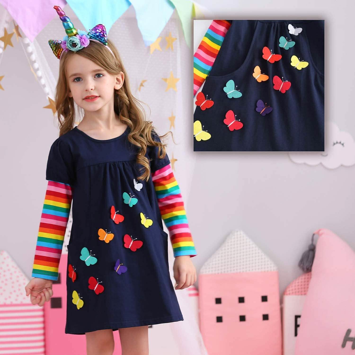 Winter Toddler Girl Long Sleeve Dress DailySale