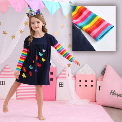 Winter Toddler Girl Long Sleeve Dress DailySale